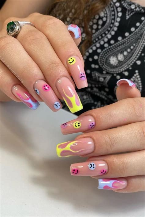 cute nail ideas coffin shape